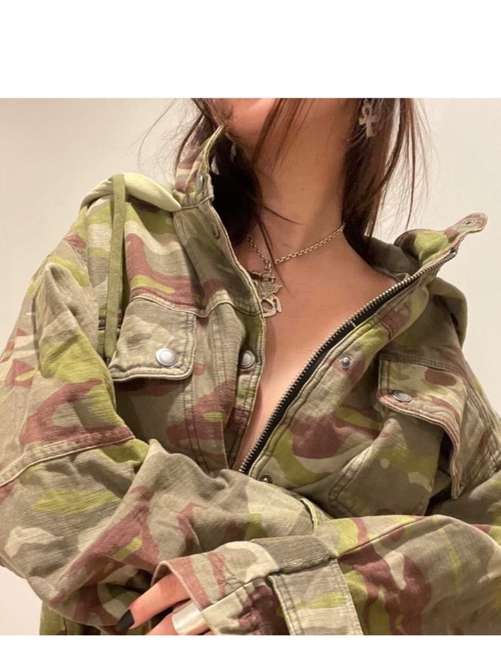 Free People Nocturne Camo Parka Jacket Women’s S